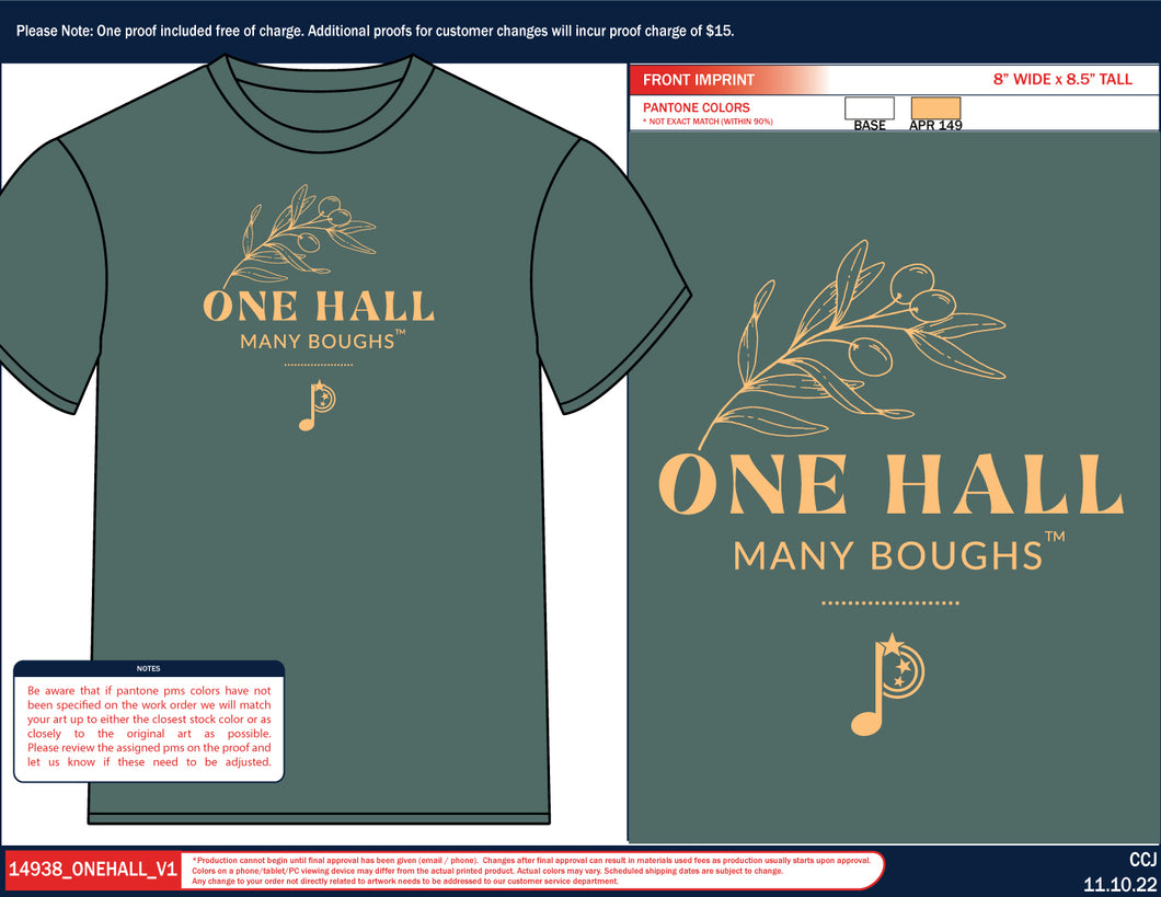 One Hall *Comfort Colors* T-shirt